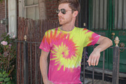 8 Neon Tie-Dye Spirals Backgrounds, a Pattern Graphic by The Gypsy Goddess (Thumbnail 3 of 8)