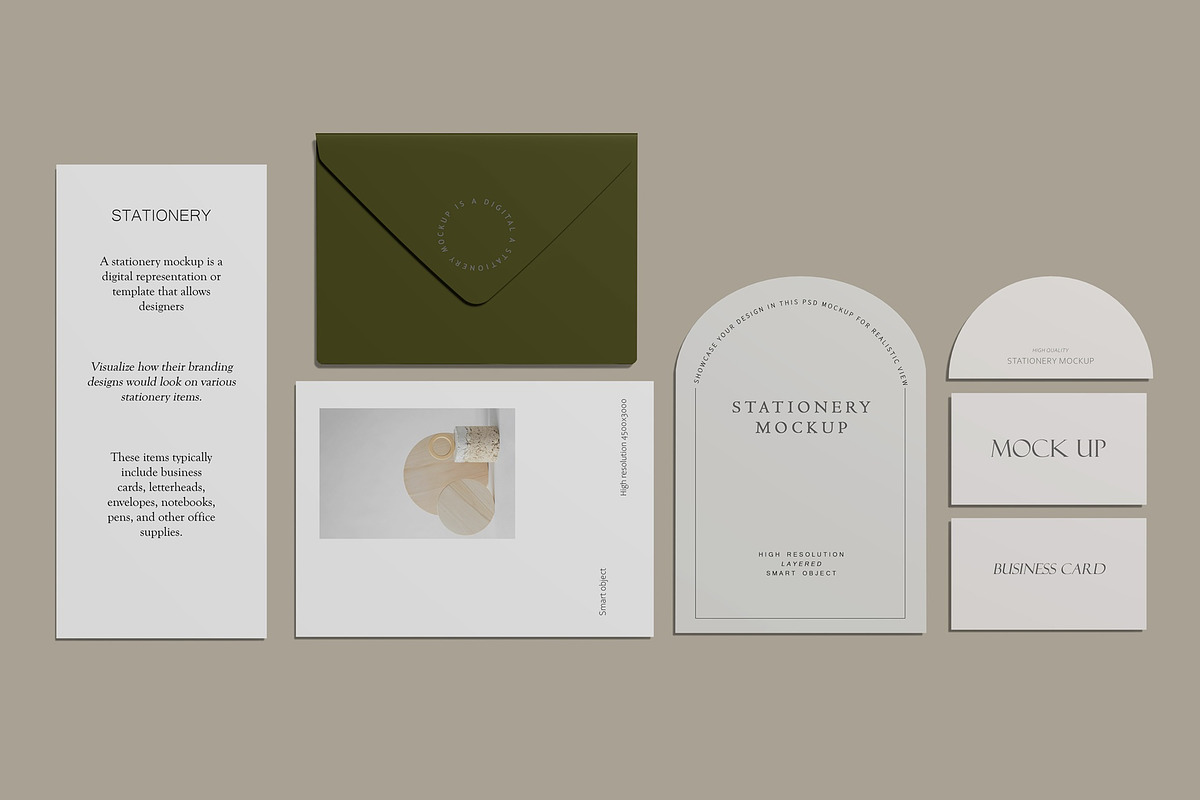 Stationery Mockup Scene Creator, a Books & Magazine Mockup by pixiegraphics (Photo 8 of 9)