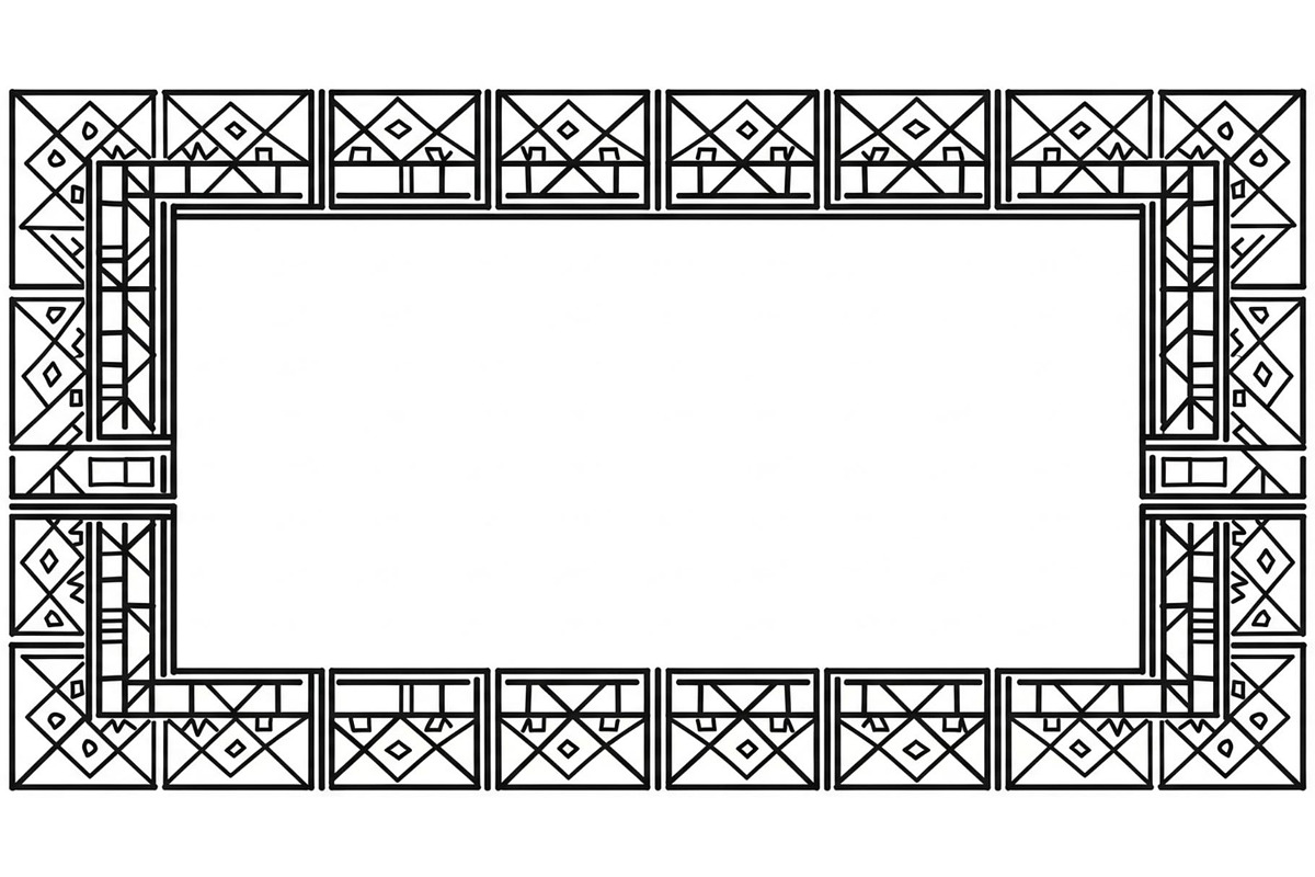 Geometric Border Frame Bundle, an Illustration by Designer_Momina (Photo 8 of 31)