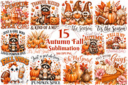 Autumn Fall PNG Bundle, a Seasonal Illustration by OK Design (Thumbnail 1 of 6)