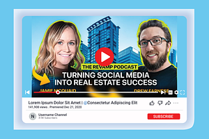 Real estate youtube thumbnail design