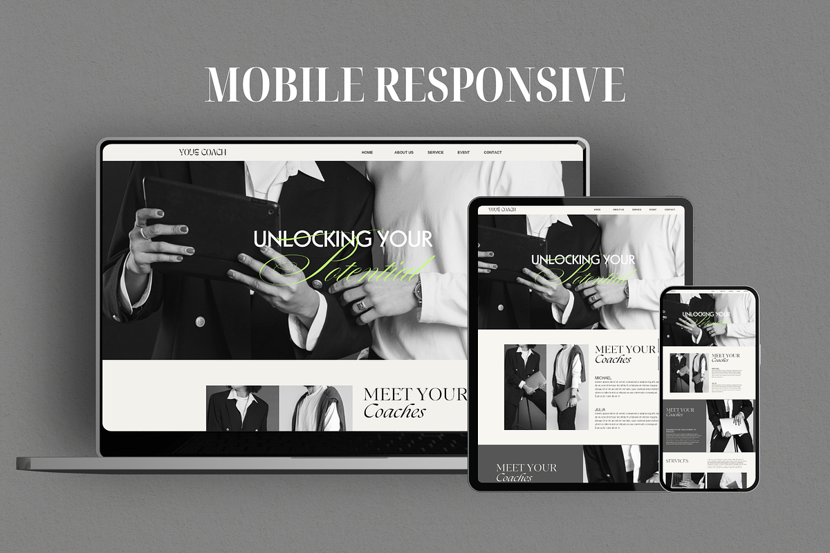 Coaching Canva Website Template, a Websites & App Template by MiavoDesign (Photo 4 of 4)