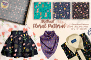 Boho Floral & Abstract Vector Kit, a Pattern Graphic by animatizmagix (Thumbnail 1 of 10)