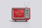 Retro TV Mockup Bundle Set, a Wearable Device Mockup by Rielismee (Thumbnail 2 of 5)