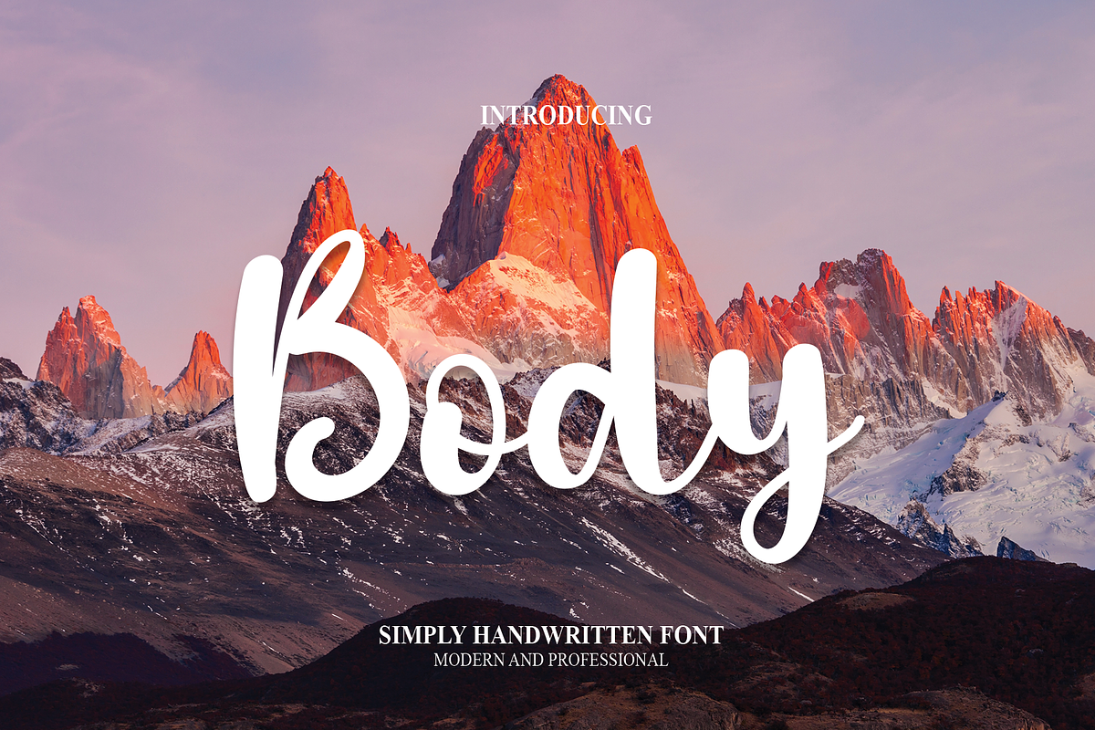 Body | Script Font, a Script Font by Scratchones (Photo 1 of 8)