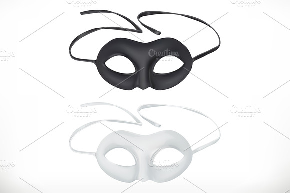 Theatrical Masks Vector Icons