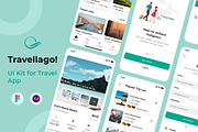 Travel App UI Kit, an App Template by Ahmed Rubel (Thumbnail 1 of 6)