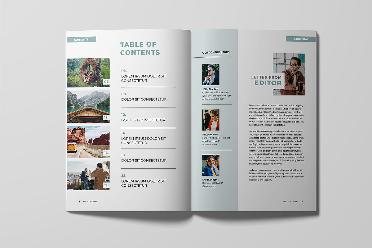 Travel Magazine Template, a Magazine Template by xtratimebd (Photo 2 of 9)