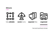 50 Y2K Icons, an Outline Icon by Side Project (Thumbnail 4 of 8)