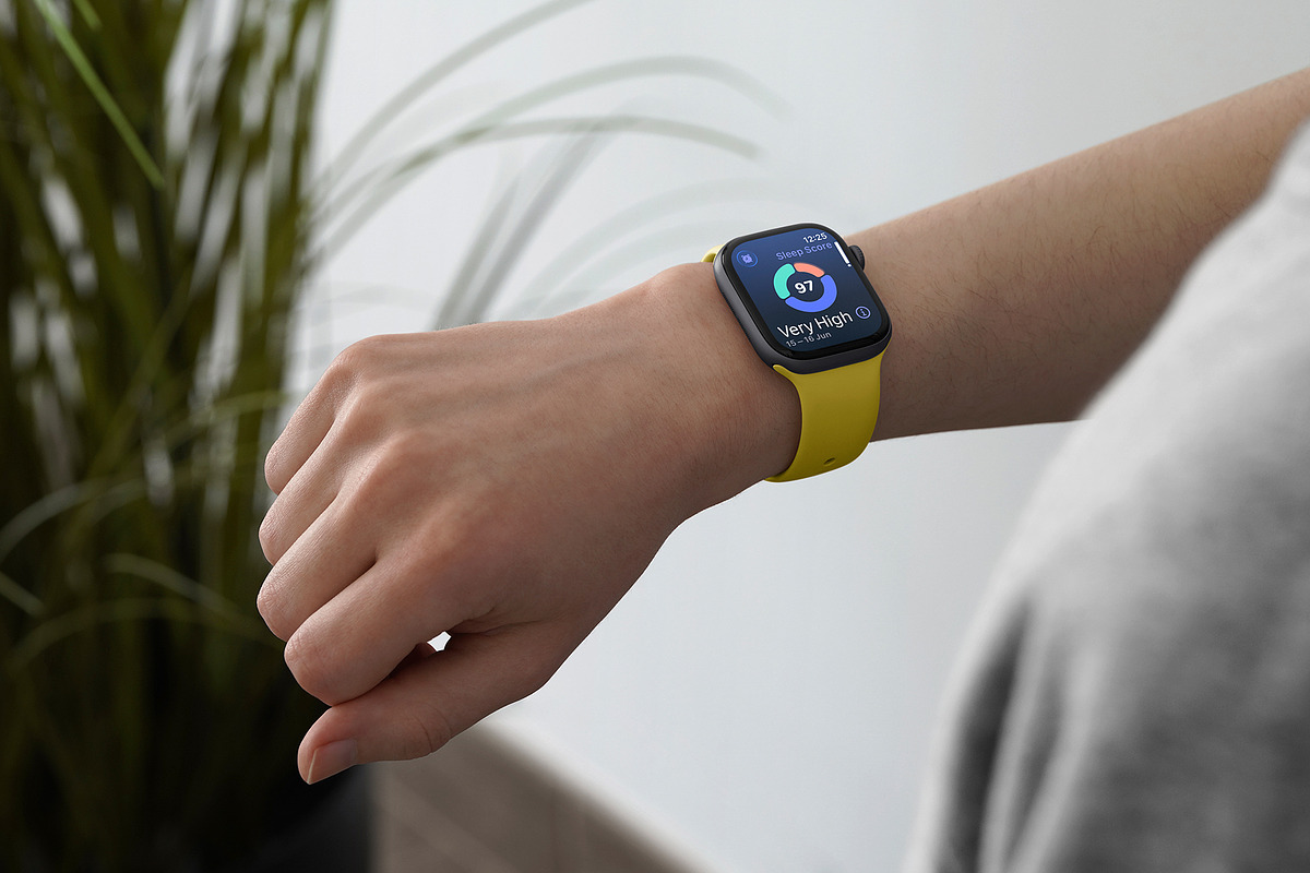 24 Watch Series 11 in Hand Mockups, a Wearable Device Mockup by Asylab (Photo 81 of 107)