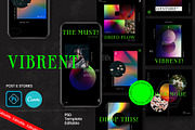 Vibrent - Canva & PS Instagram, a Social Media Template by Dirtytemp Studio (Thumbnail 2 of 6)