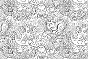 32 Seamless Coloring Patterns, a Pattern Graphic by PenguinHouse (Thumbnail 12 of 14)