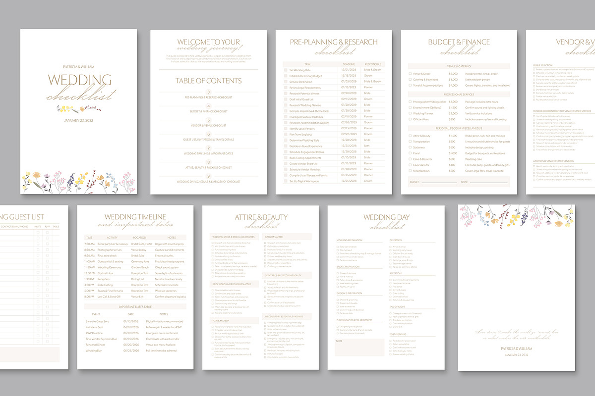 Wedding Checklist, a Stationery Template by BrandPacks (Photo 2 of 5)