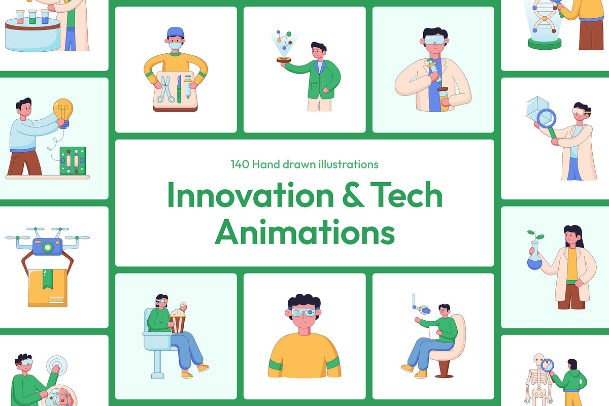 Animated Innovation and Tech, a Technology Illustration by Creative Stall (Photo 1 of 5)