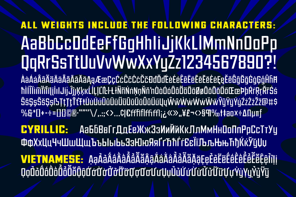 Ultimatum Super - heroic logo font, a Sans Serif Font by Comicraft Fonts (Photo 5 of 5)