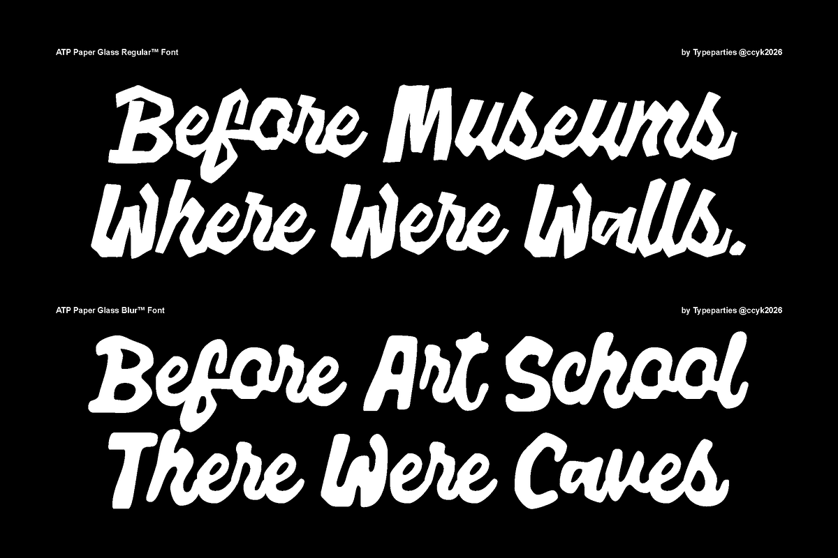 Paper Glass - Handwritten Font, a Script Font by Typeparties (Photo 11 of 11)
