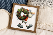 Whimsical Santa Clipart, an Illustration by Libby Wishes (Thumbnail 9 of 9)