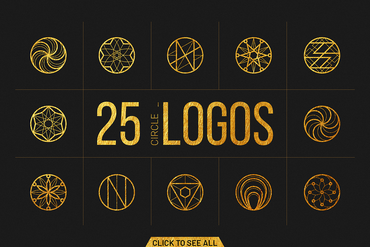 25 Linear Geometric Logos. Part II, a Branding & Logo Template by le-genda (Photo 2 of 4)