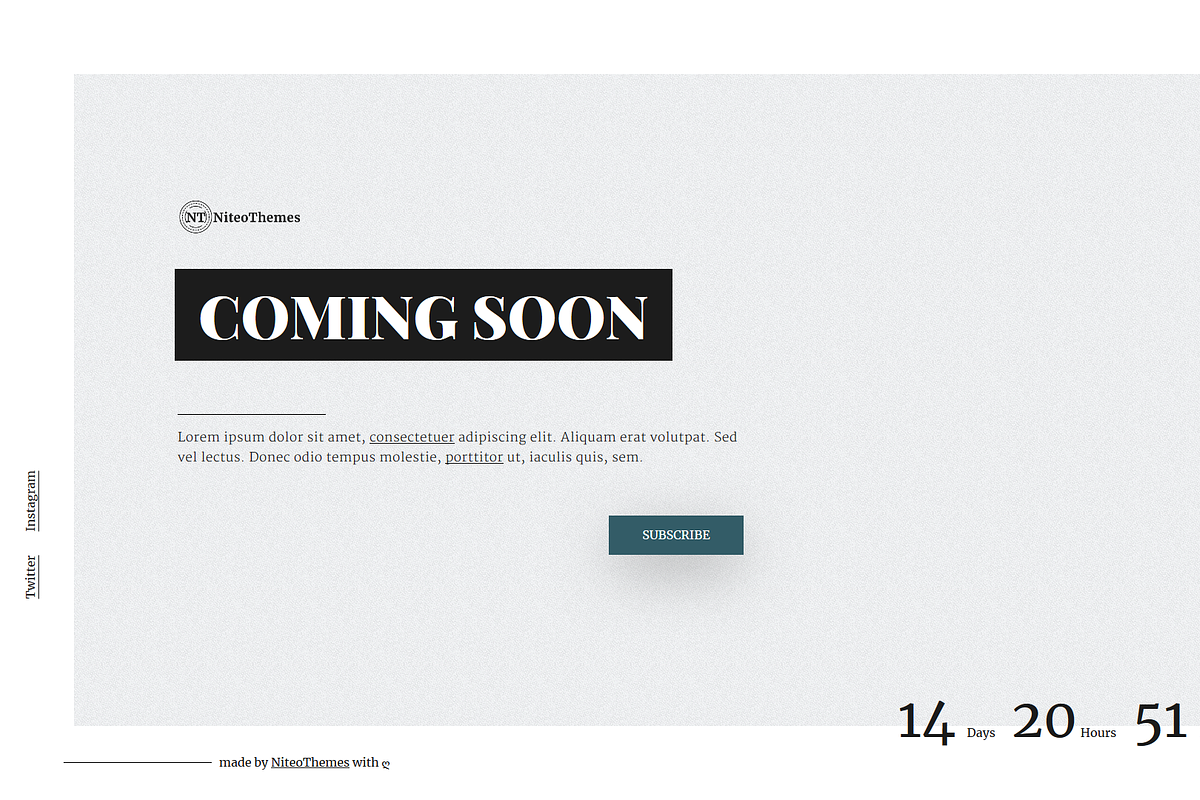 Apollo - Coming soon Landing Page, a WordPress Template by NiteoThemes (Photo 3 of 5)