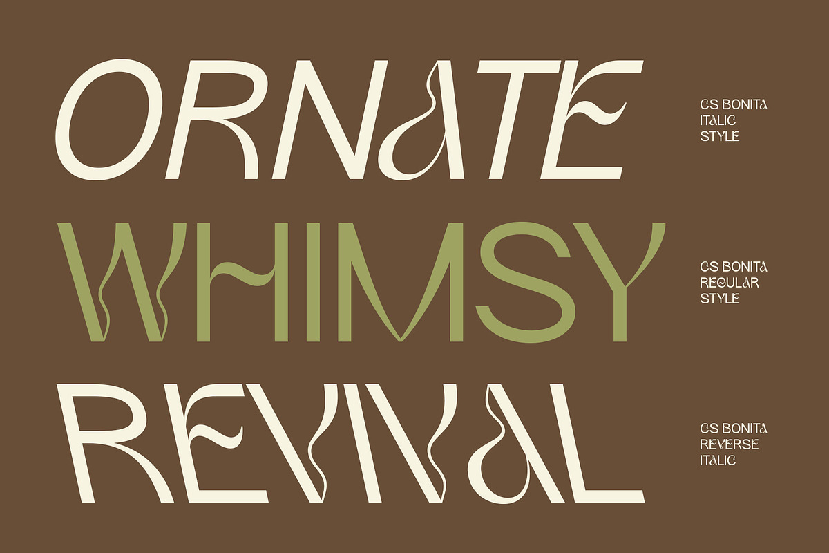 CS Bonita – Art Nouveau Font, a Sans Serif Font by Craft Supply Co. (Photo 2 of 8)