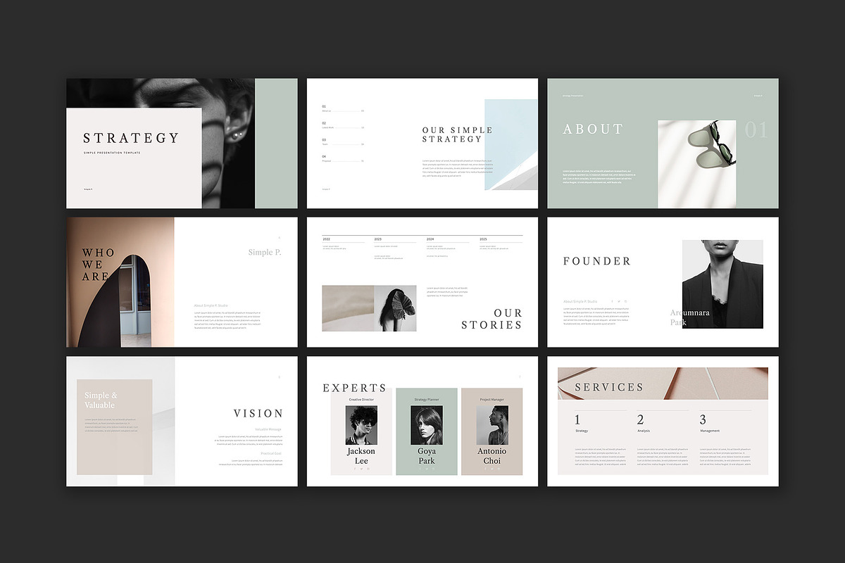 Strategy Presentation Template, a Presentation Template by Simple P. (Photo 5 of 12)