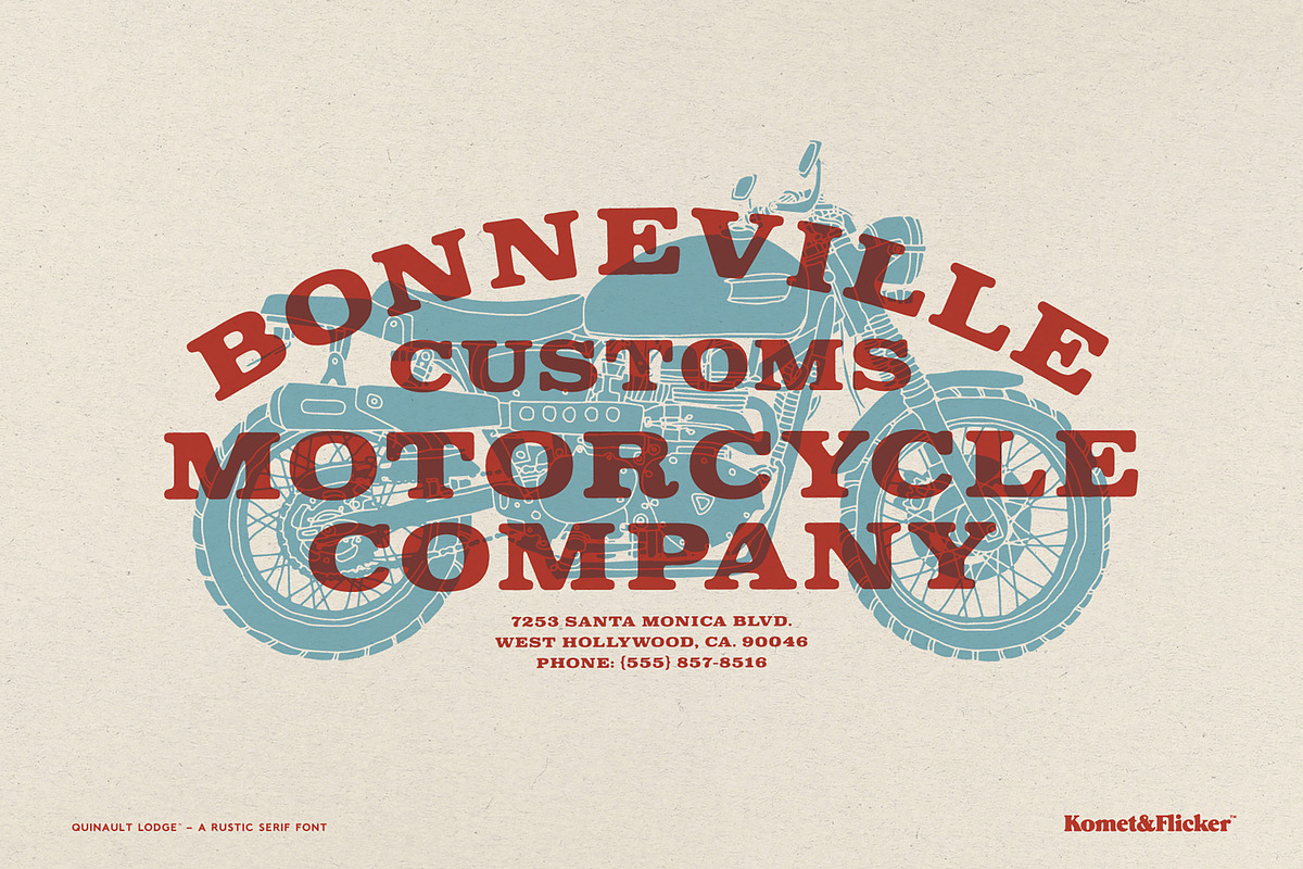 Quinault Lodge - A Rustic Serif Font, a Serif Font by Komet & Flicker (Photo 10 of 15)