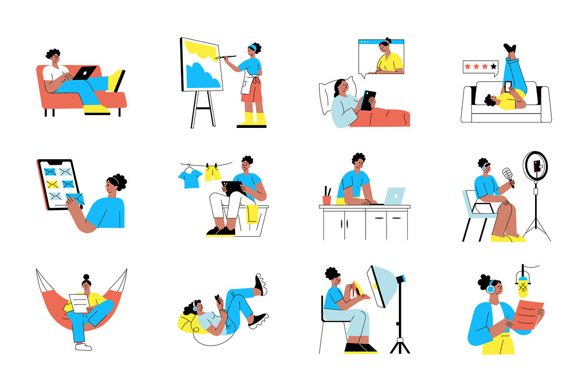 Animated Freelancer Illustration, a Person Illustration by Vectors Market (Photo 3 of 4)