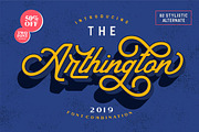 The Arthington + Bonus 2 font., a Sans Serif Font by typeline studio (Thumbnail 1 of 8)