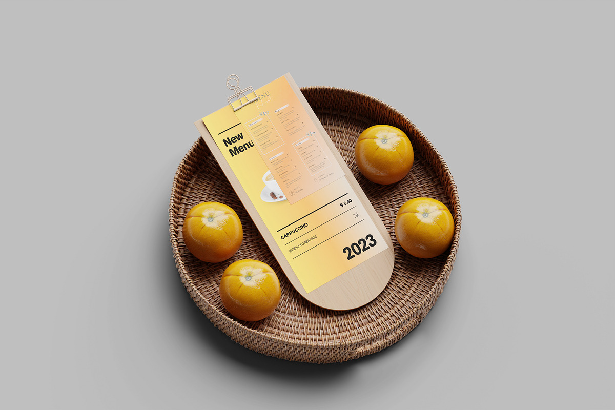 Restaurant Menu Mockups, a Packaging Mockup by Ataku Design (Photo 4 of 6)