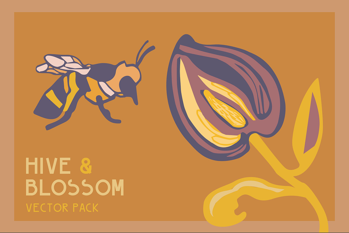 Hive & Blossom Vector Pack, a Graphic by Melissa Rothman Studios (Photo 3 of 3)