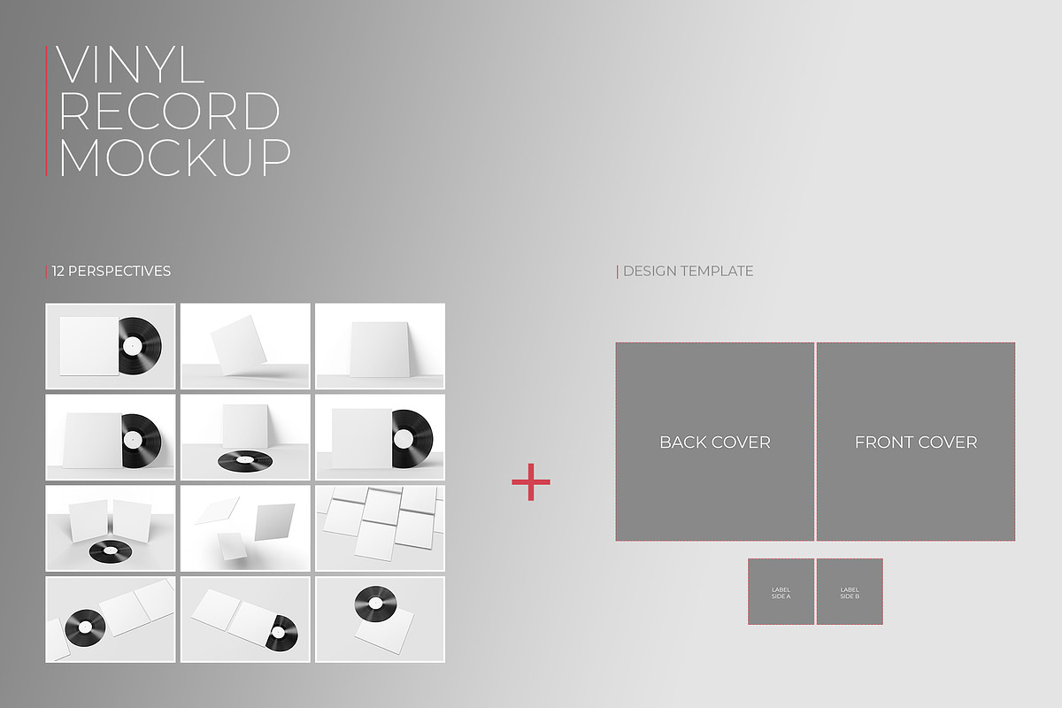 Vinyl Record Mockup 3, a Packaging Mockup by KIPET (Photo 15 of 15)
