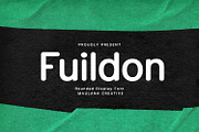Fuildon Rounded Sans Serif Display F, a Sans Serif Font by Maulana Creative (Thumbnail 1 of 7)