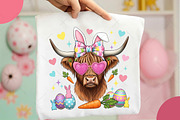 Easter Coquette Highland Cow Png, an Illustration by OK Design (Thumbnail 4 of 6)