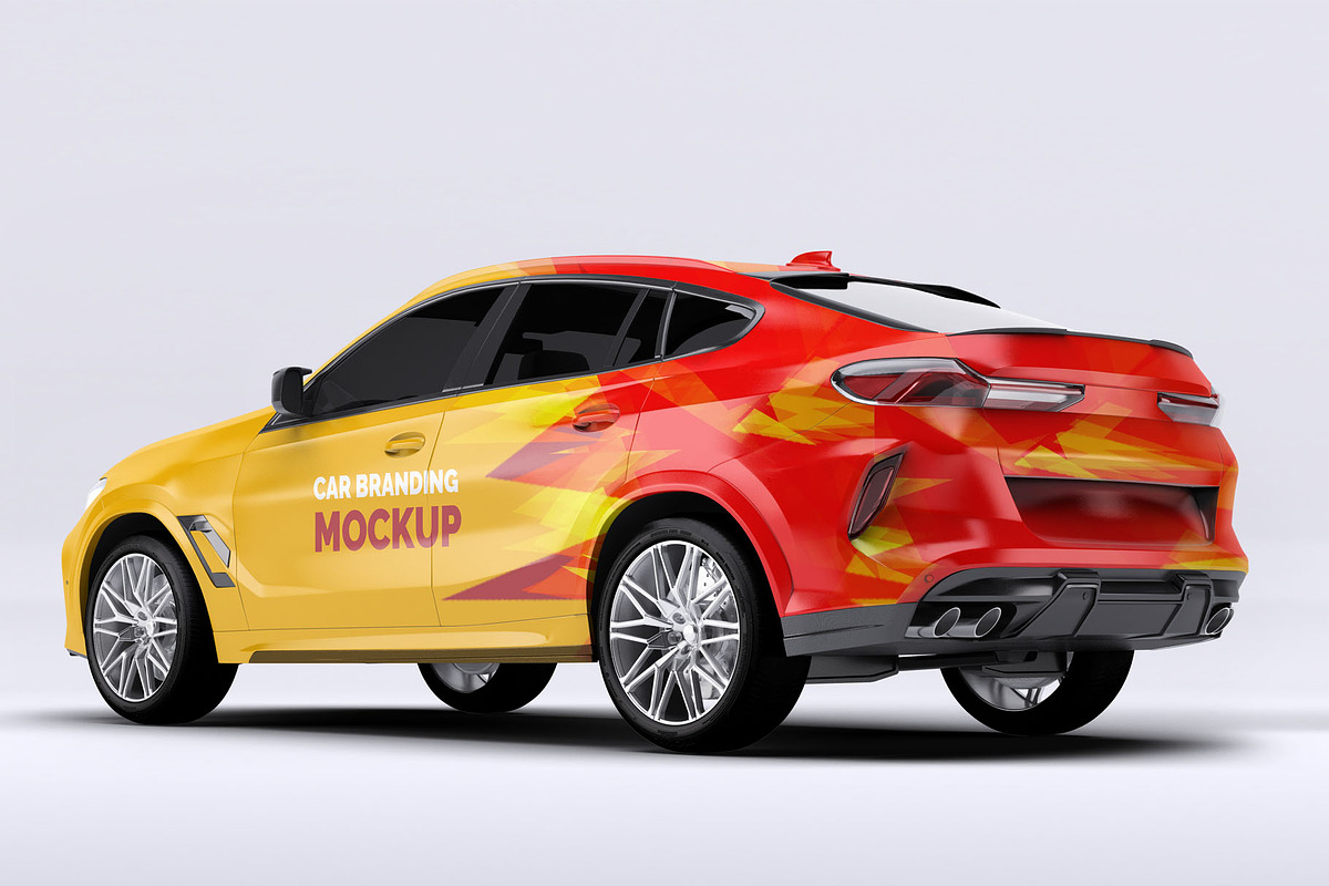 BMW X6 Car Mockup, an Advertising Mockup by Xtrahive (Photo 2 of 2)
