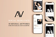 MINIMAL APPAREL // SOCIAL MEDIA PACK, a Social Media Template by Anastasia_avgr (Thumbnail 1 of 3)