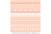Peach Lace Clipart Borders, an Illustration by Amanda Ilkov (Thumbnail 3 of 5)