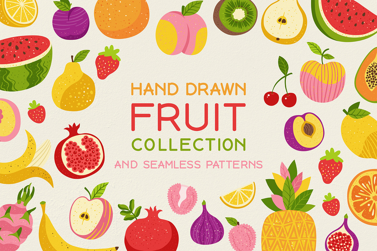 Fruits berries hand drawn vector set, a Food Illustration by Neliakott ♥ (Photo 1 of 11)