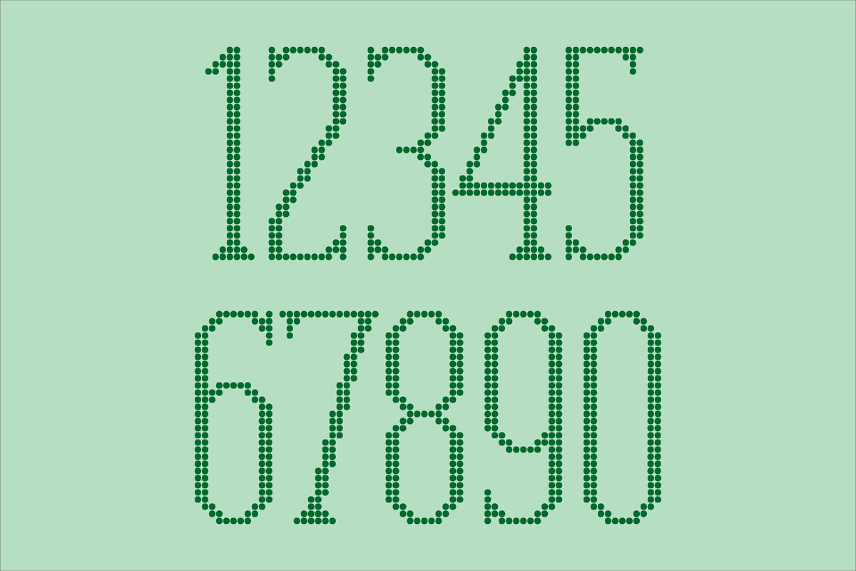 Display Dots Six Font, a Font by GG Design (Photo 5 of 6)