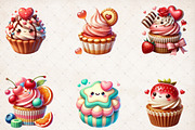 Watercolor Valentine's Treat Clipart, an Illustration by SinaCreation (Thumbnail 3 of 5)
