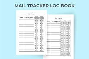 KDP Interior Mail Tracker Notebook