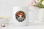 Watercolor Cute Kids Wreath Clipart, an Object Graphic by Negarin Digital Art (Thumbnail 8 of 11)