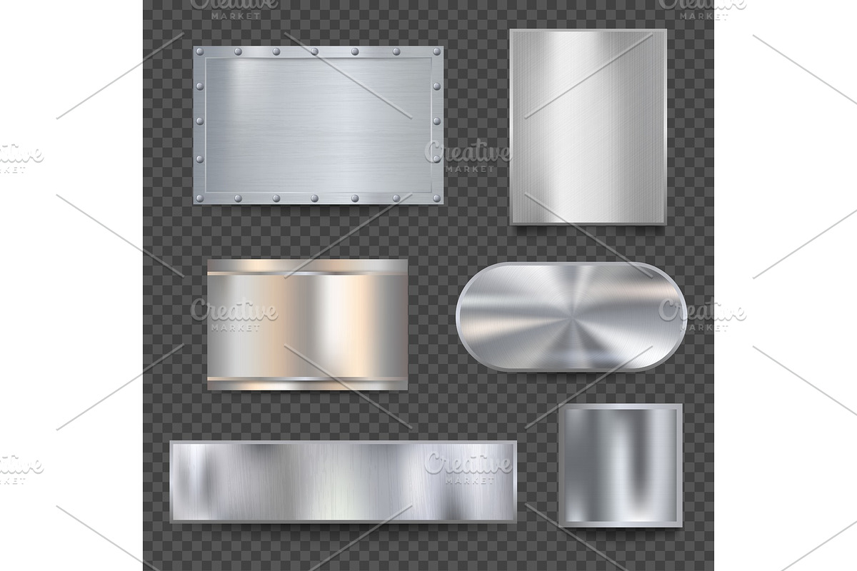 Steel banners. Realistic metallic, a Graphic by Onyx