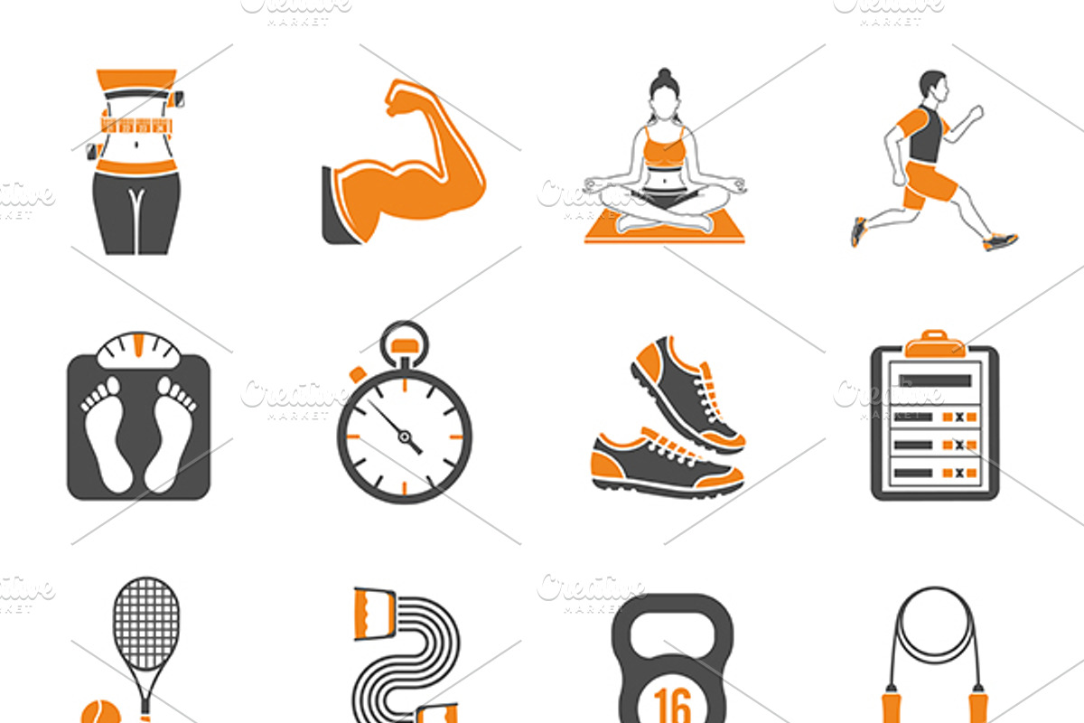 Fitness & Gym Themes, an Outline Icon by TAlex (Photo 6 of 7)