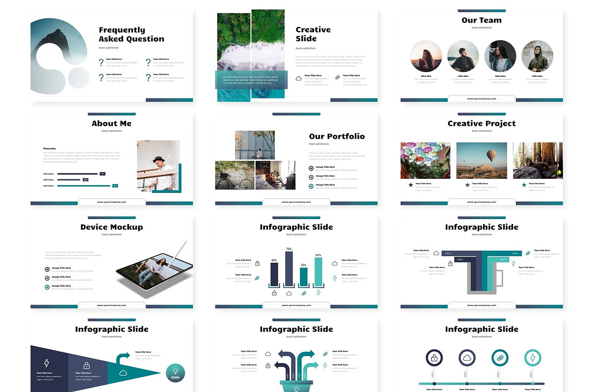 Atica - Google Slide Template, a Presentation Template by AQR Studio