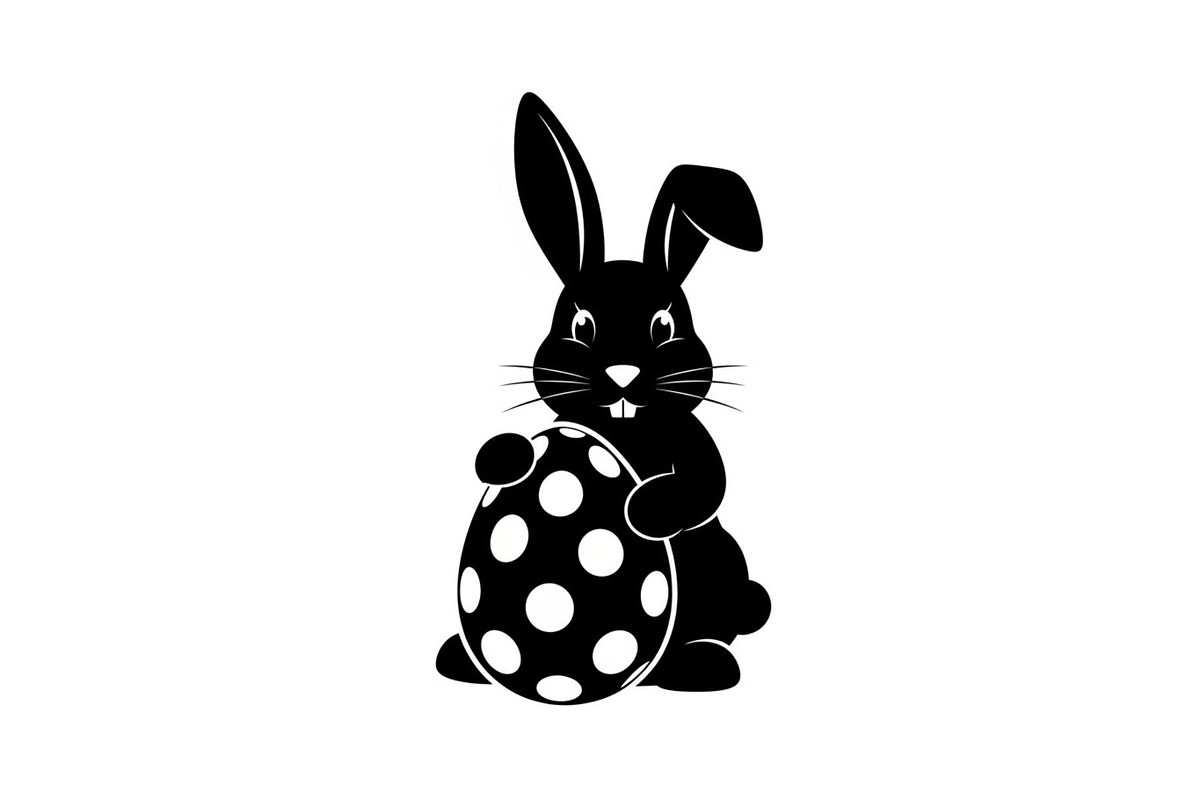 Cute Easter Bunny Silhouette bundle, an Illustration by Artivon (Photo 48 of 51)