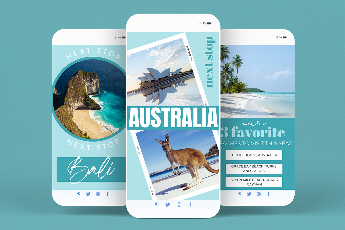 800 Canva Travel Templates, a Social Media Template by Oh So Social Boutique (Photo 7 of 7)