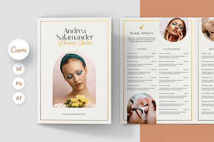 Esthetician Brochure Price List