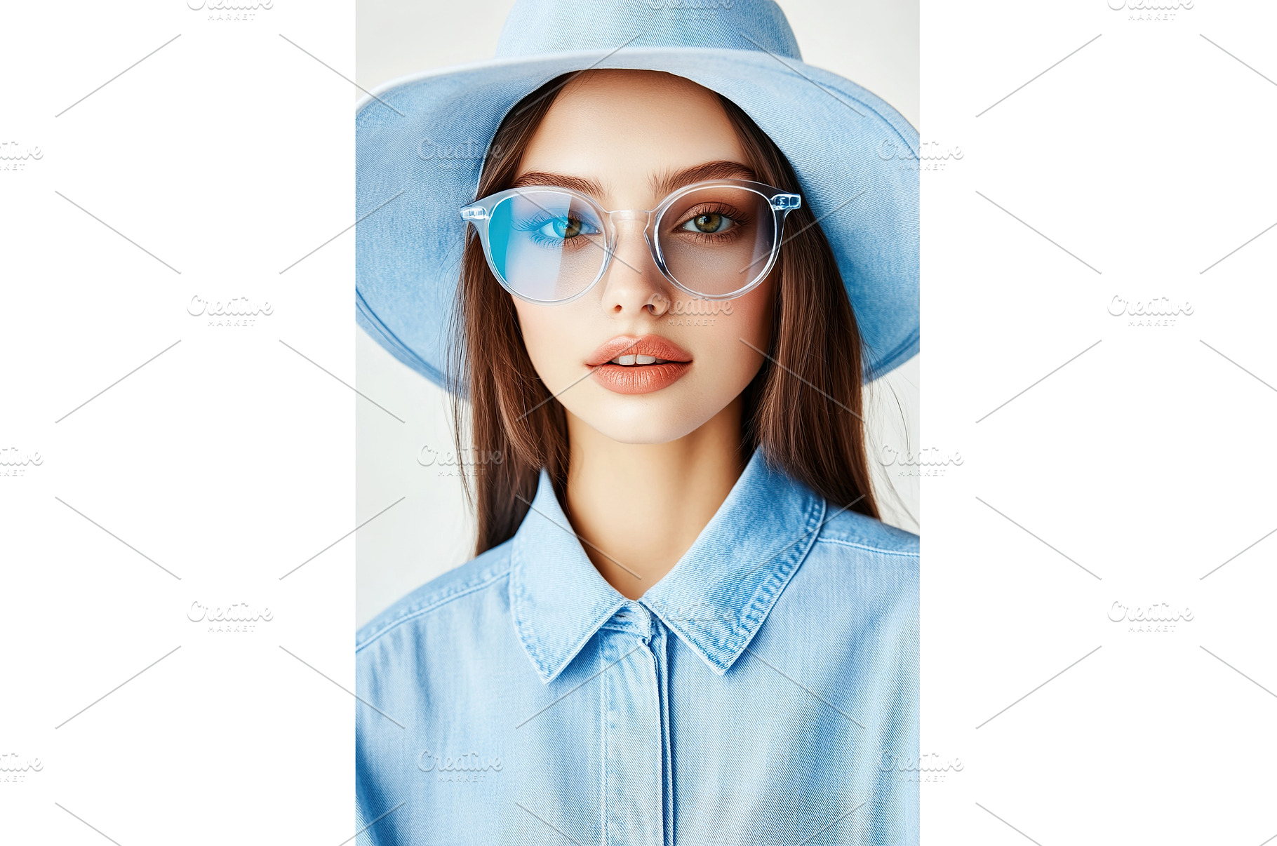 Casual chambray shirts styled with, a Beauty & Fashion Photo by Lermont51