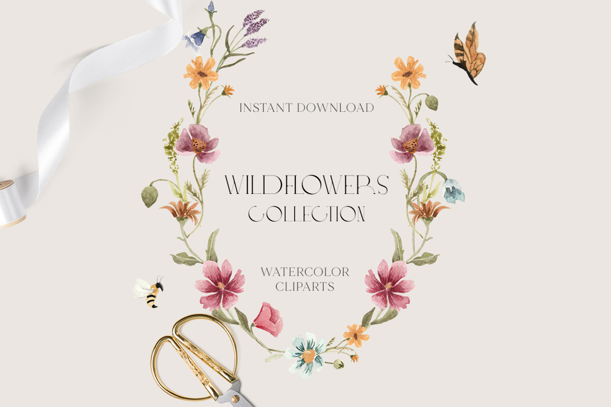 Wildflower Tiny Bright florals, a Decorative Illustration by Grace Noboa Illustrations (Photo 1 of 11)