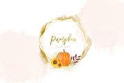 Pumpkins Watercolor Collection, a Decorative Illustration by Sunflower Day Love (Thumbnail 6 of 17)